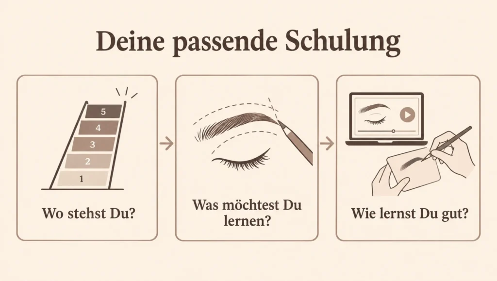 Orientierung von Lernstand und Lernfrage zur passenden Unterstützung.